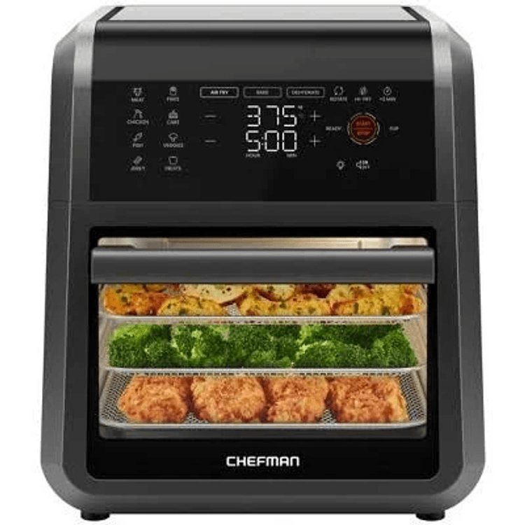 Chefman 12-Quart 6-in-1 Air Fryer Oven with Digital Timer, Touchscreen, and 12 Presets