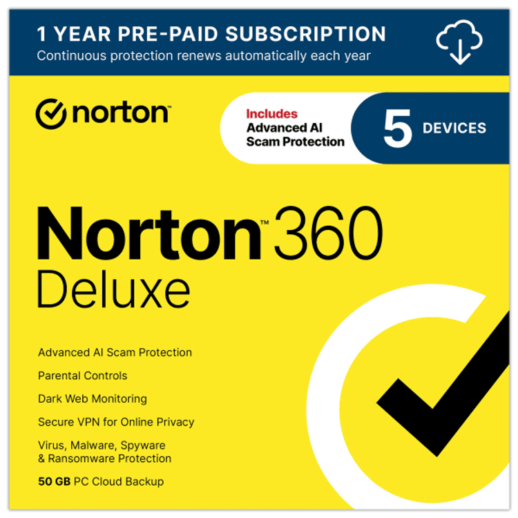 Norton 360 Deluxe For 5 Devices