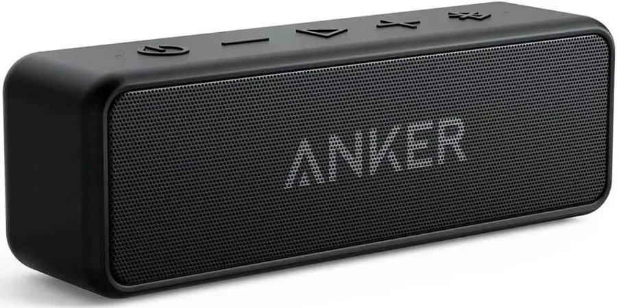 Anker soundcore 2 Portable Bluetooth Speaker, Stereo Sound, IPX7